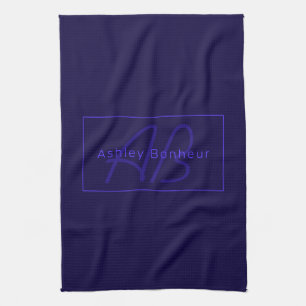 Linge De Cuisine Couleurs modernes de Deep Purple   Nom cool et mon
