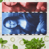 Linge De Cuisine Couleurs primaires Mona Lisa Poster de animal (Plié)