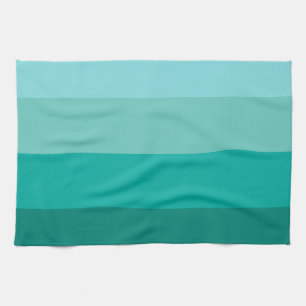 Linge De Cuisine Couleurs vertes rayées
