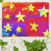 Linge De Cuisine Couleurs vives des étoiles. Commandez dès maintena (Plié)