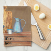 Linge De Cuisine Country Rustic Farmhouse Cuisine personnalisée (Quart Plié)