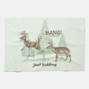 Linge De Cuisine Coup ! Juste badinant ! Chasse du vert d'humour