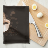 Linge De Cuisine Coupe de café avec pois et haricots (Quart Plié)