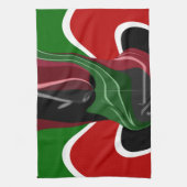 Linge De Cuisine Coupe de café Kenya Drapeau Hakuna Matata (Vertical)