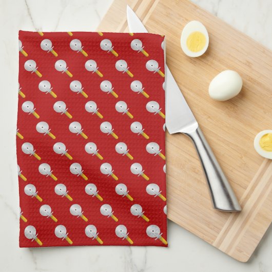 Linge De Cuisine Coupe-pizza pour la journée de la pizza (Quart Plié)