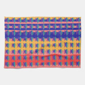 Linge De Cuisine Coupe Vert Bleu De Java Rainbow Stripe (Horizontal)