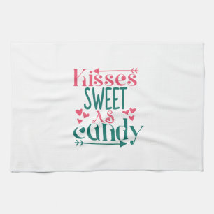 Linge De Cuisine Couple Cadeau Baisers Sweet As Candy