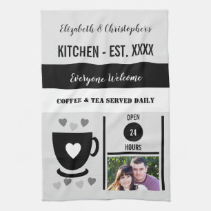Linge De Cuisine Couple cuisine est date café photo noir