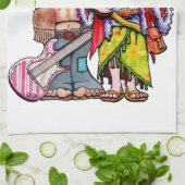 Linge De Cuisine Couple d'Hippie Père Noël (Plié)