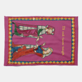 Linge De Cuisine Couple médiéval (Horizontal)