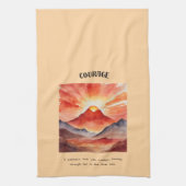 Linge De Cuisine Courage Affirmation cadeau spécial (Vertical)