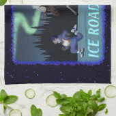 Linge De Cuisine Coureur de route sur glace (Plié)