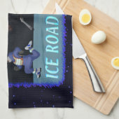 Linge De Cuisine Coureur de route sur glace (Quart Plié)