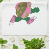 Linge De Cuisine Coureur de tortue mûre dans PInk (Plié)