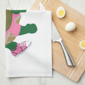 Linge De Cuisine Coureur de tortue mûre dans PInk (Quart Plié)