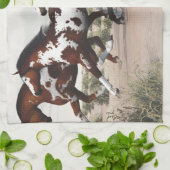 Linge De Cuisine Courez comme le vent - chevaux galopants de (Plié)