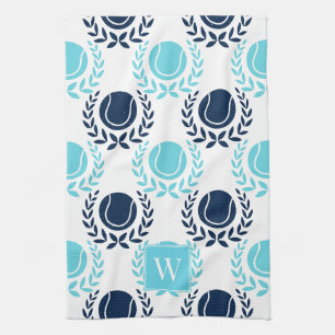Linge De Cuisine Couronne de laurier de tennis preppy - Nuit et tur
