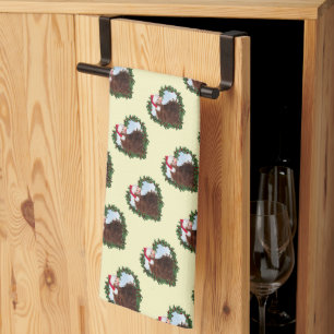 Linge De Cuisine Couronne de Noël au poulet Frizzle
