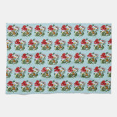 Linge De Cuisine Couronne de Noël du dragon chinois (Horizontal)