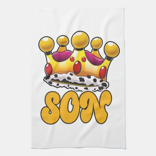Linge De Cuisine Couronne de roi de fils (Vertical)