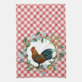 Linge De Cuisine Couronne d'eucalyptus et ferme au coq (Vertical)