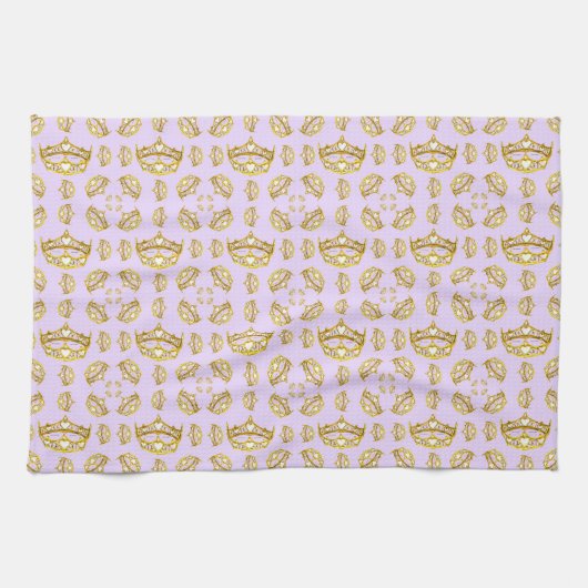 Linge De Cuisine couronne d'or tiaras pale lilas (Horizontal)