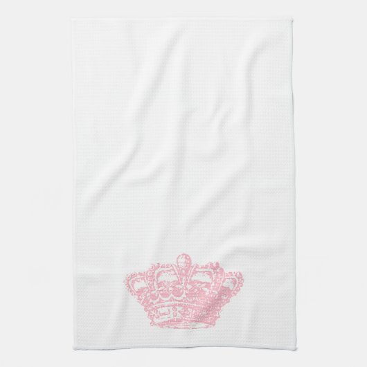 Linge De Cuisine Couronne rose (Vertical)