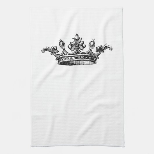Linge De Cuisine Couronne royale vintage (Vertical)