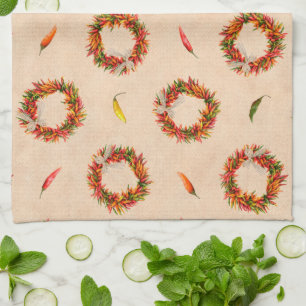 Linge De Cuisine Couronnes de Ristra du Sud-Ouest du Chili sur tout