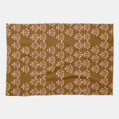 Linge De Cuisine Couronnes roses marron (Horizontal)