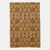 Linge De Cuisine Couronnes roses marron (Vertical)