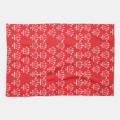 Linge De Cuisine Couronnes roses Rouge (Horizontal)