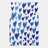 Linge De Cuisine Cours de jour Valentines explosion - bleu (Vertical)
