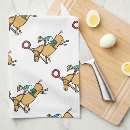 Linge De Cuisine Course à cheval (Quart Plié)