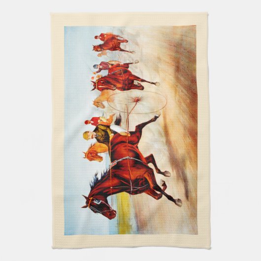 Linge De Cuisine Course de chevaux (Vertical)