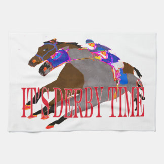 Linge De Cuisine course de chevaux 2016 de temps de Derby