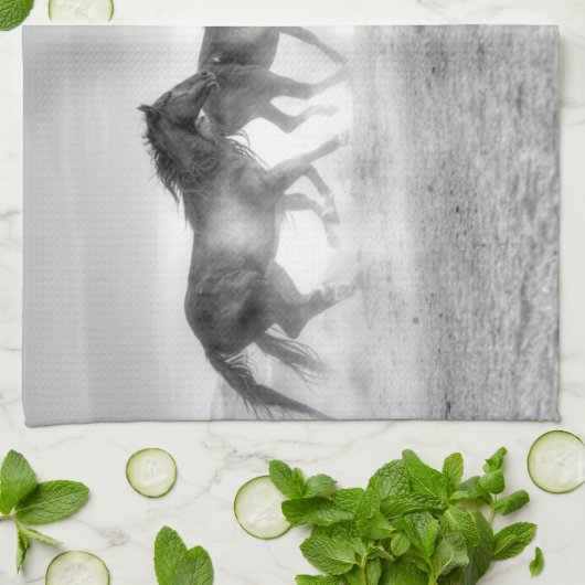 Linge De Cuisine Course de mustang (Plié)