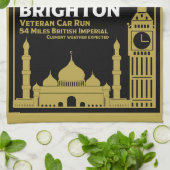 Linge De Cuisine Course De Voiture Vétérinaire De Londres À Brighto (Plié)