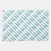 Linge De Cuisine Couteau et fourche tirés à la main (Horizontal)