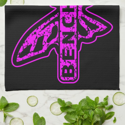 Linge De Cuisine Couteaux à Benchmade Neon Papillon rose  (Plié)