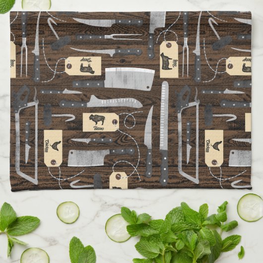 Linge De Cuisine Couteaux bouchers (Plié)