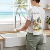 Linge De Cuisine Couvert d'Émeraude, sur mesure