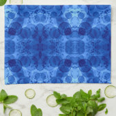 Linge De Cuisine Couverture à motif bulle bleue (Plié)