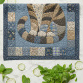 Linge De Cuisine Couverture de chat tigré (Plié)