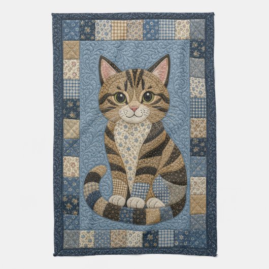 Linge De Cuisine Couverture de chat tigré (Vertical)