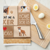 Linge De Cuisine Couverture de chien de boîte personnalisée, cadeau (Quart Plié)