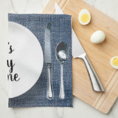Linge De Cuisine Couverture de table pour le dîner sur toile de jea (Quart Plié)