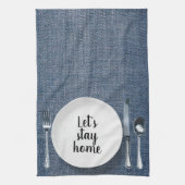 Linge De Cuisine Couverture de table pour le dîner sur toile de jea (Vertical)