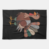 Linge De Cuisine Couverture de Thanksgiving patchwork dinde automne (Horizontal)