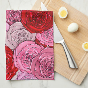Linge De Cuisine Couverture des Roses